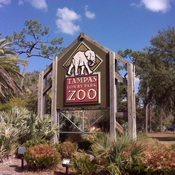 Lowry Park Zoo Sign in Tampa