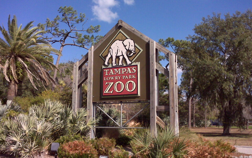 Lowry Park Zoo Sign in Tampa